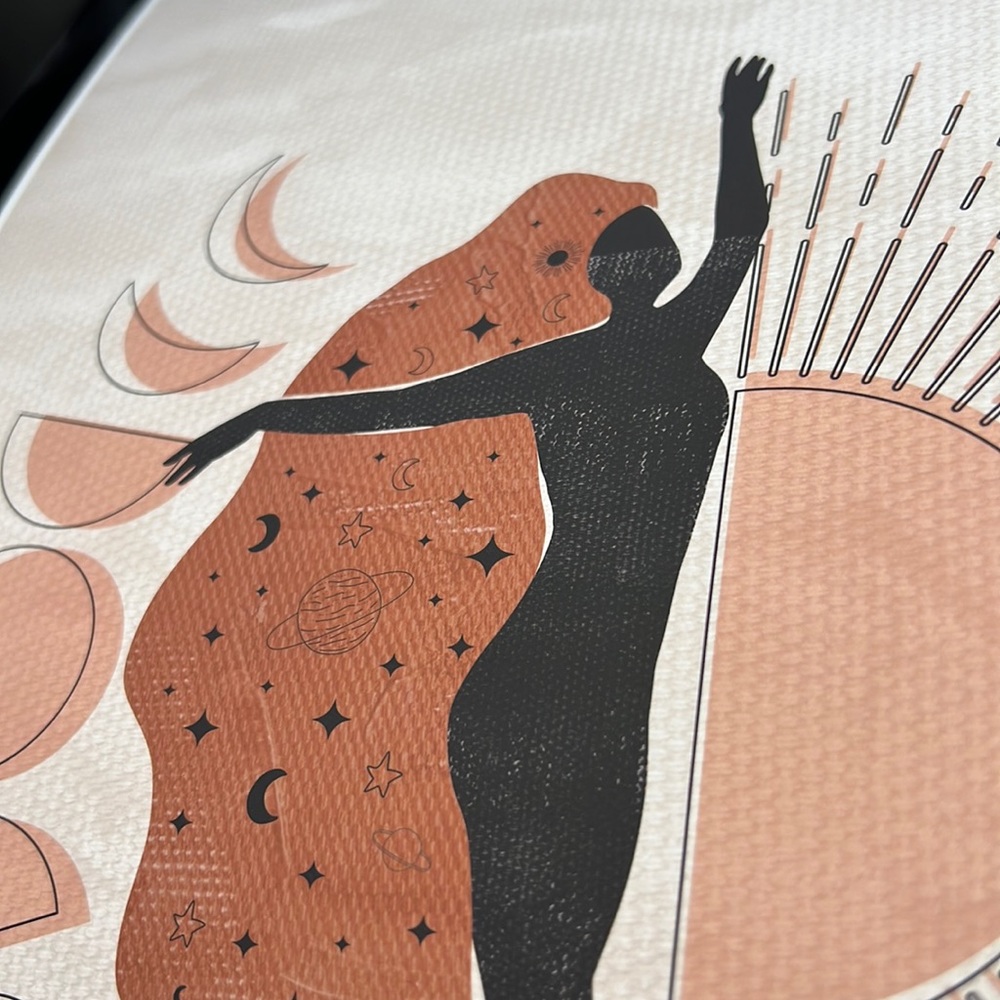 Wall Art Bohemian Woman Silhouette Celestial Print Poater Unframed - Picture 12 of 16